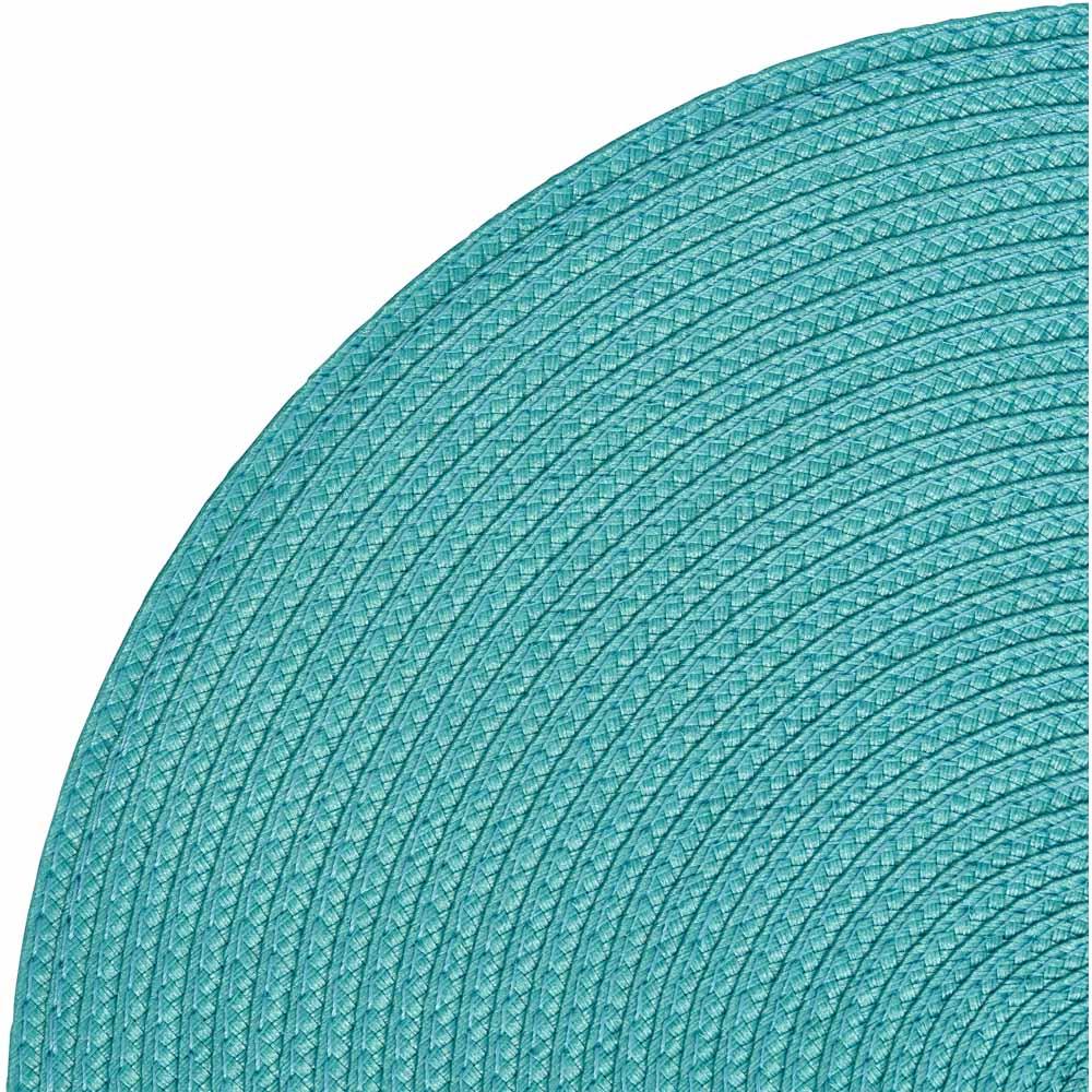 Wilko Teal Woven Placemats 2 pack Image 2