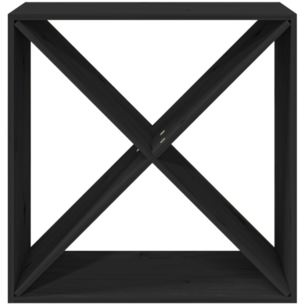 vidaXL 4 Shelf Black Freestanding Wine Cabinet Image 4