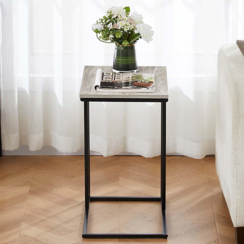 VIDA DESIGNS Brooklyn Grey Side Table Image 4