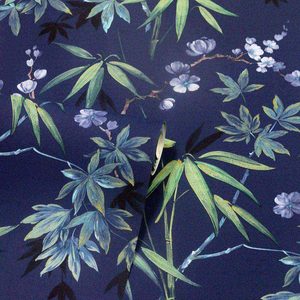 Arthouse Jasmine Garden Navy Wallpaper Image 2