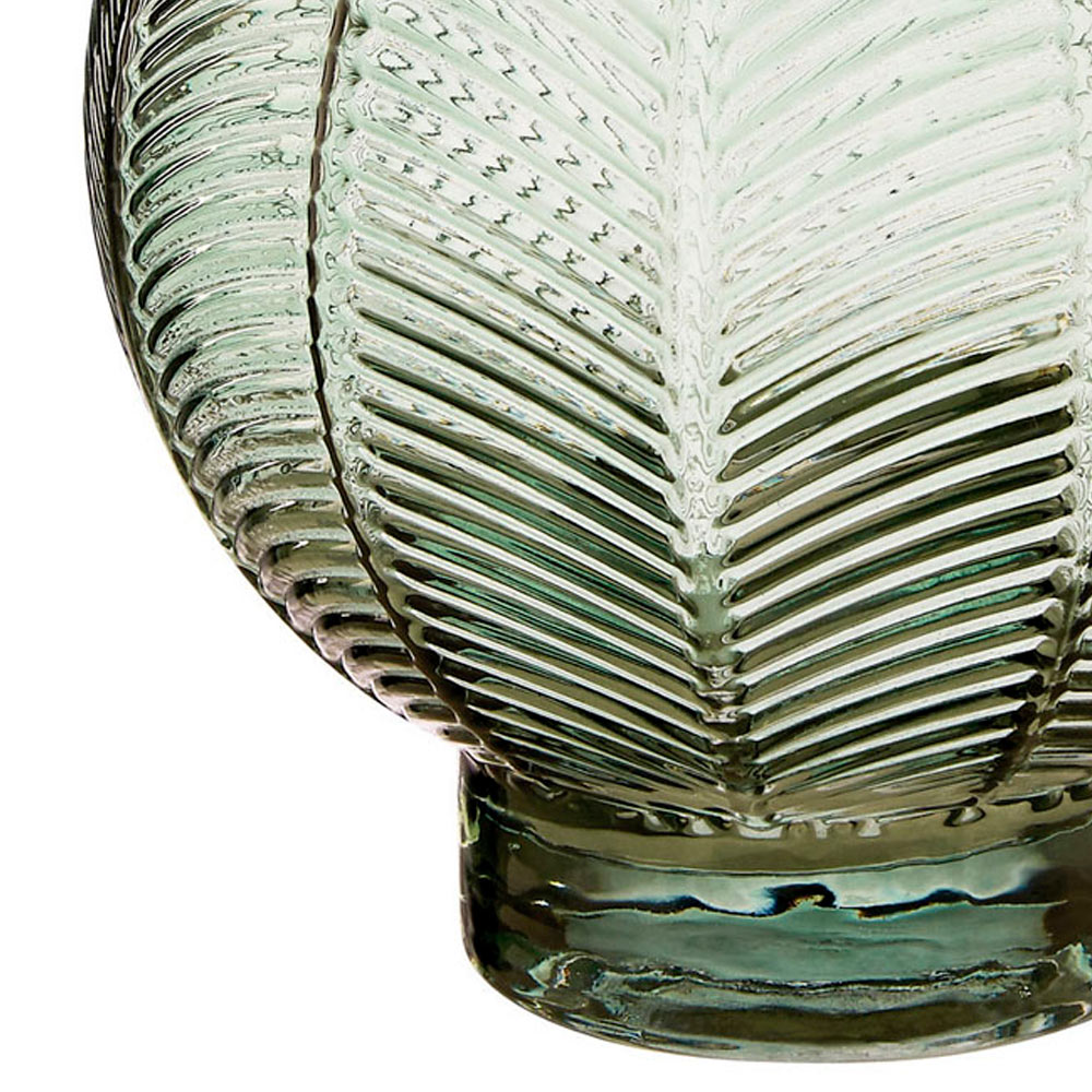 Premier Housewares Green Complements Fern Small Glass Vase Image 4