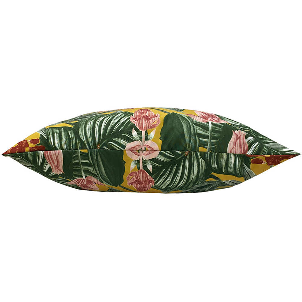 furn. Medinilla Mustard Tropical UV & Water Resistant Outdoor Floor Cushion Image 2