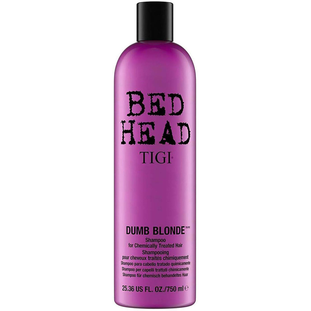 TIGI Bed Head Dumb Blonde Damaged Blonde Hair Shampoo 750ml 3 Pack Image 4