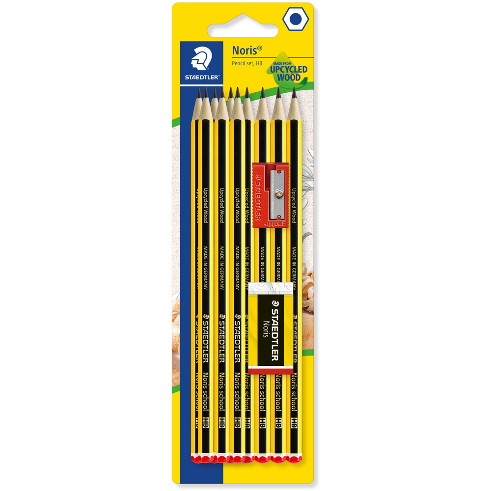 Staedtler Noris 10 Pencils, Eraser and Sharpener Set Image 1