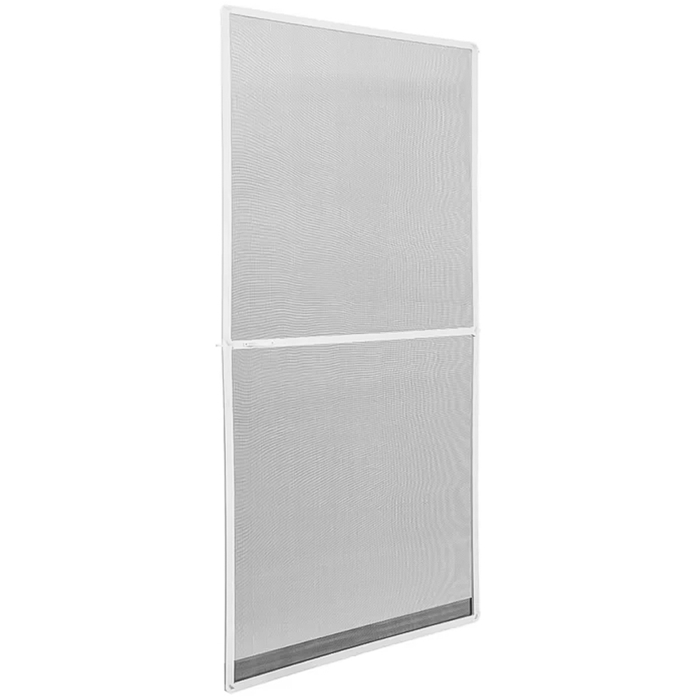 tectake White Individually Adjustable Fly Screen Door 210 x 95cm Image 1