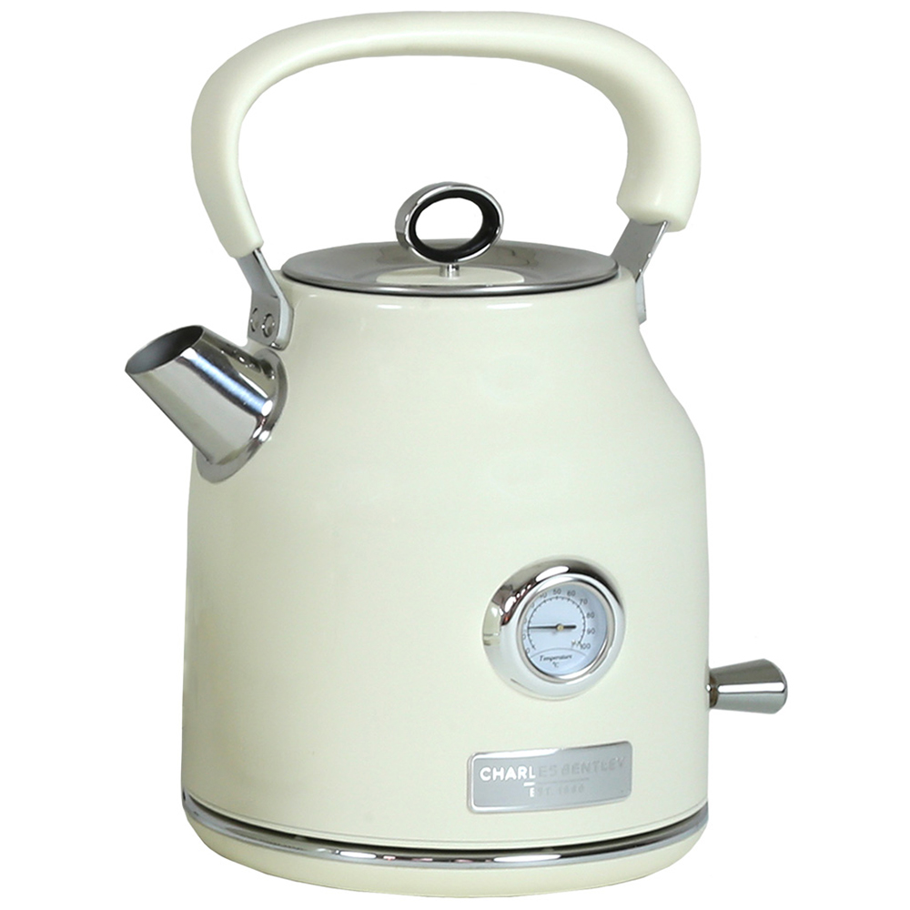 Charles Bentley Cream and Chrome 1.7L Kettle Image 1