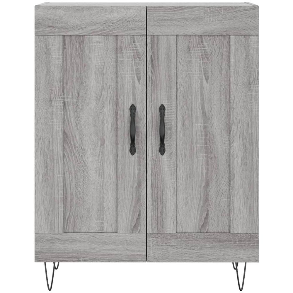 vidaXL 4 Door Grey Sonoma Highboard Image 8