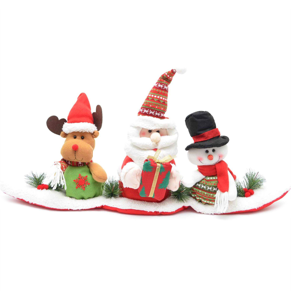 Shatchi 3 Piece Animated Teddy Bear Christmas Decoration Set Image 1