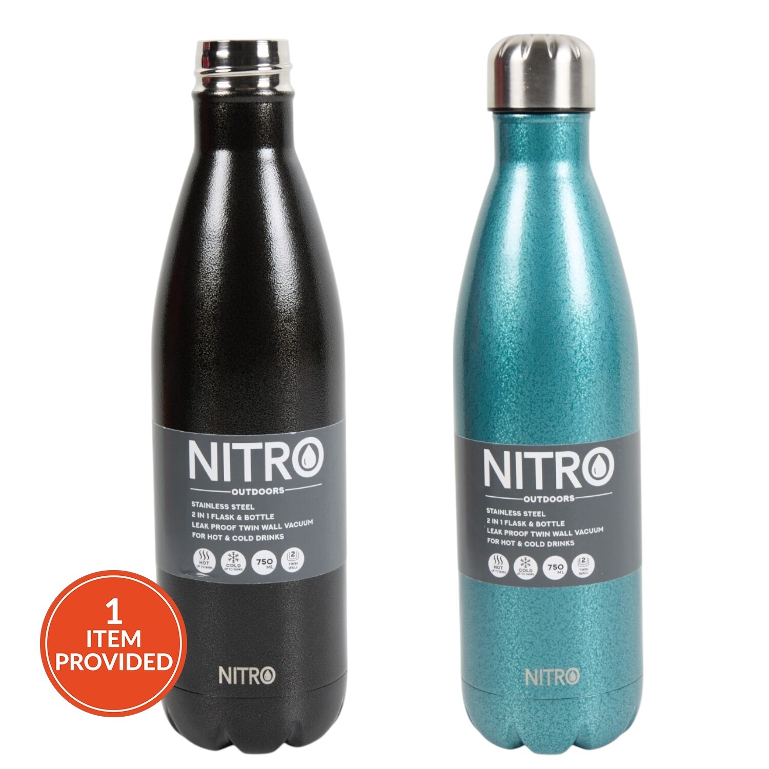 Nitro Stainless Steel Vacuum Bottle Image 1