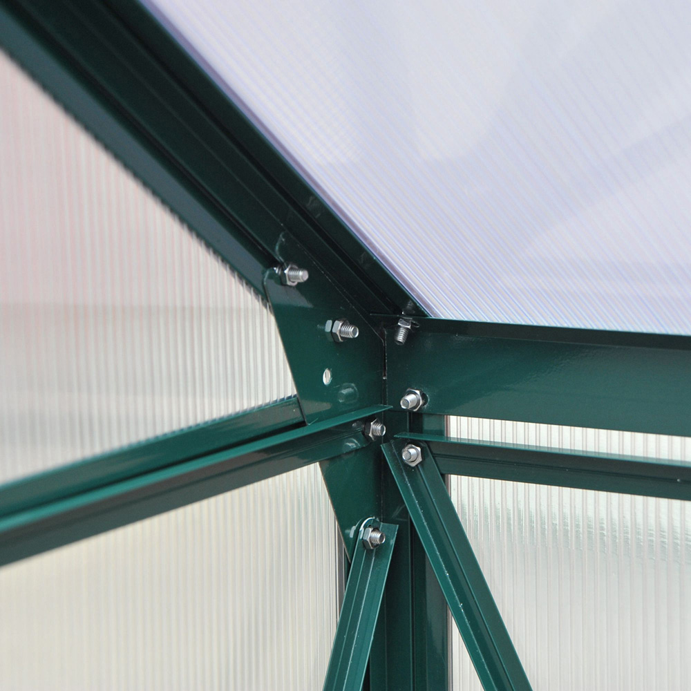 Outsunny 6 x 6ft Green Polycarbonate Greenhouse Image 3
