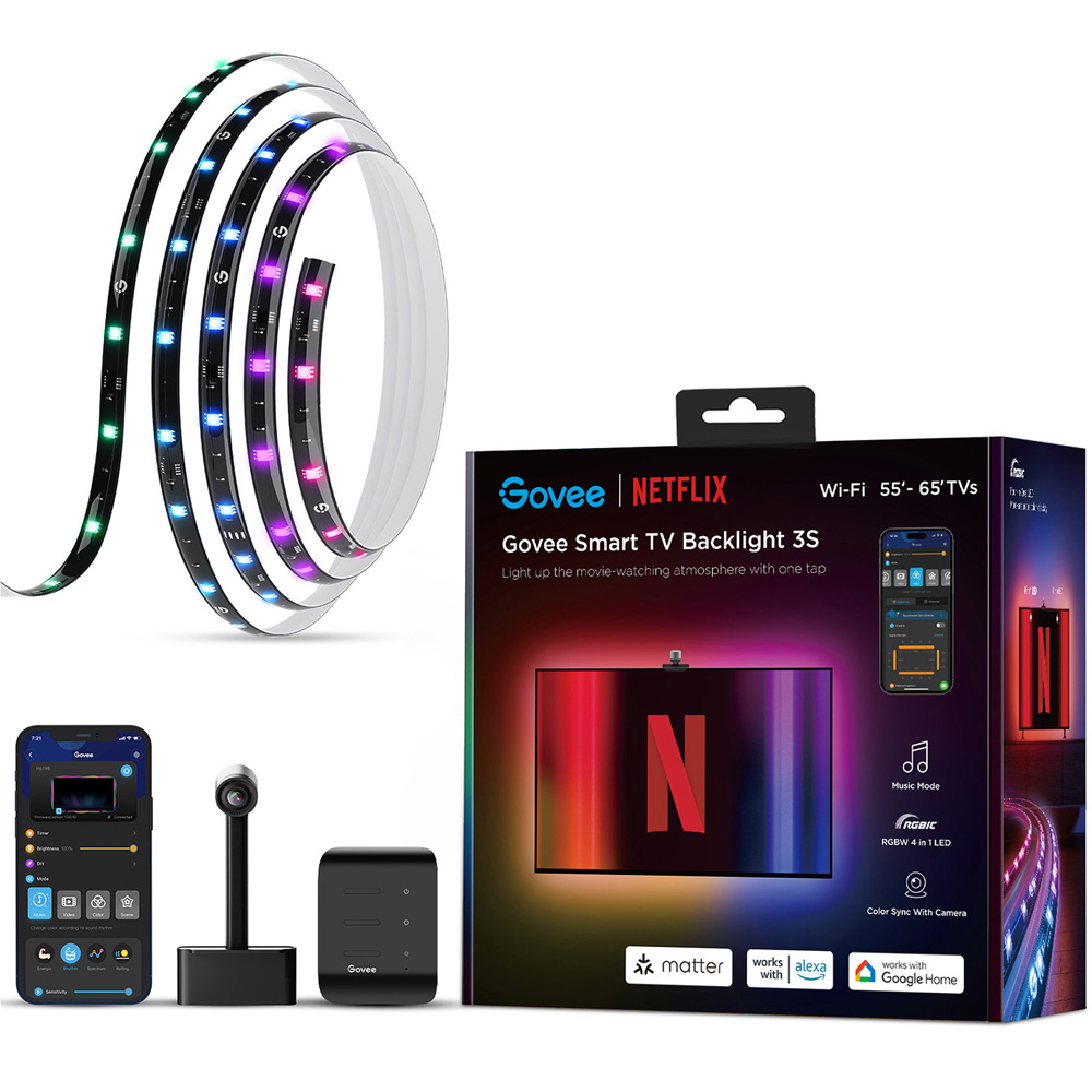Govee Envisual 3S Netflix Version RGBW Smart TV LED Backlight 75-85 inch Image 2