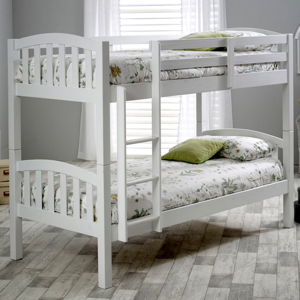 Mya White Bunk Bed Image 1