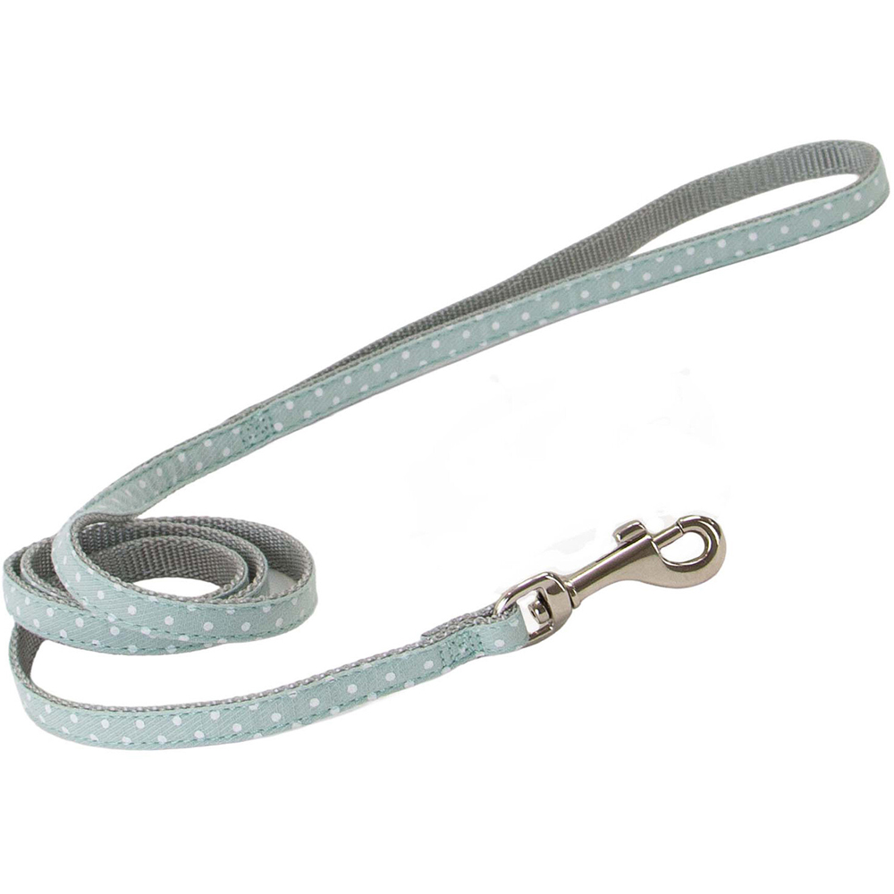 Small Bite Polka Collar and Lead Set Sage Image 3