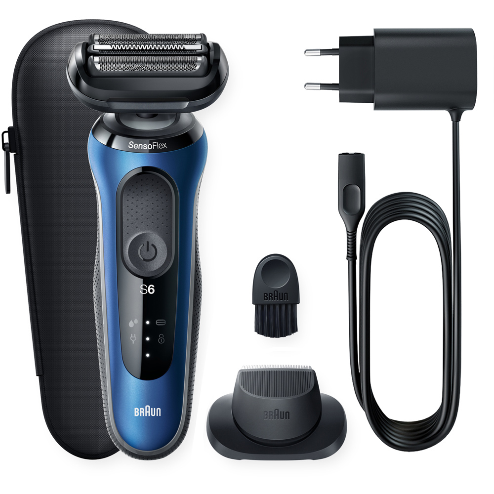 Braun Series 6 60-B1200s Electric Shaver Blue Image 2