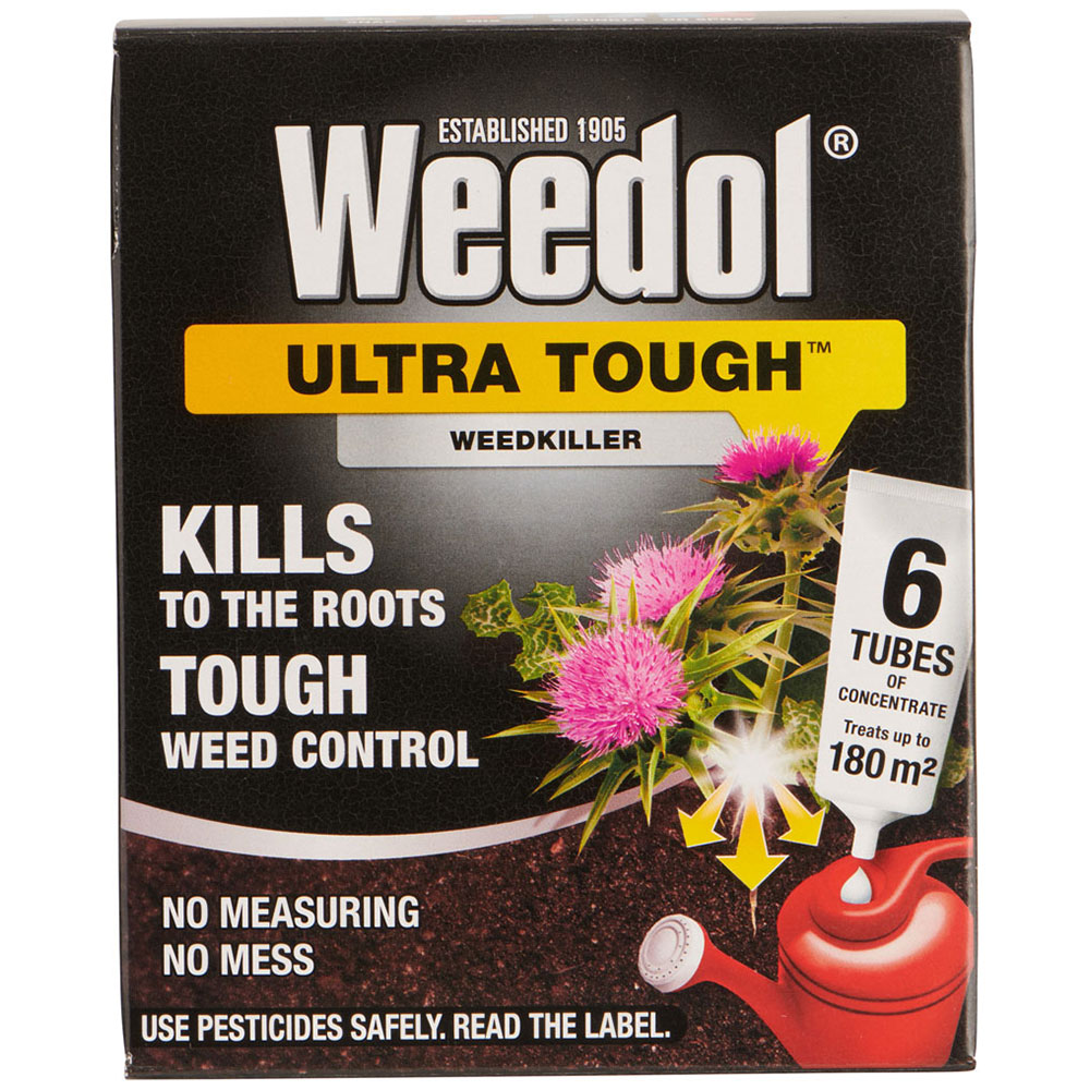 Weedol Ultra Tough Weedkiller Tubes 200ml 6 Pack Image 1