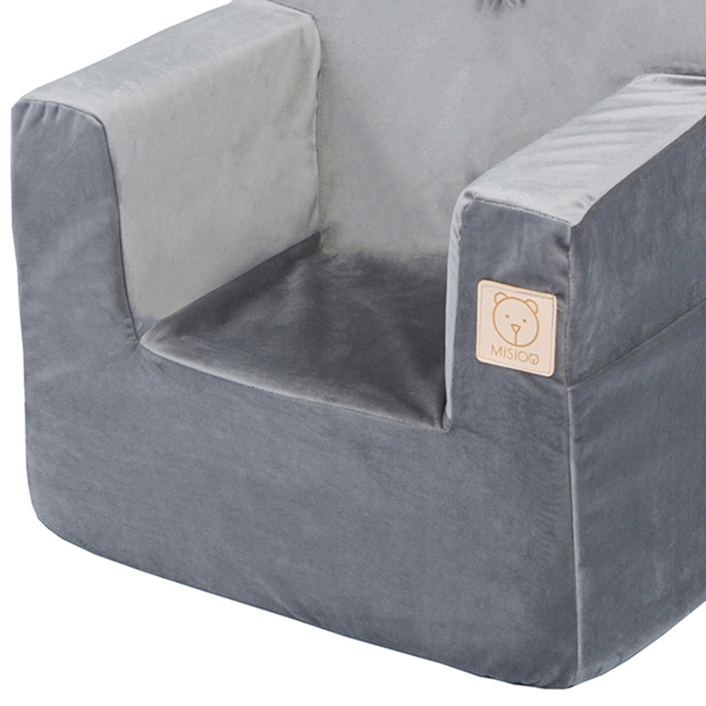 Misioo Kids Foldie Seat and Pocket Grey Image 4