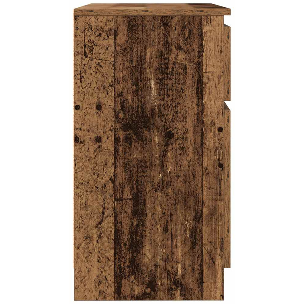 vidaXL 2 Door Single Drawer Old Wood Sideboard Image 7