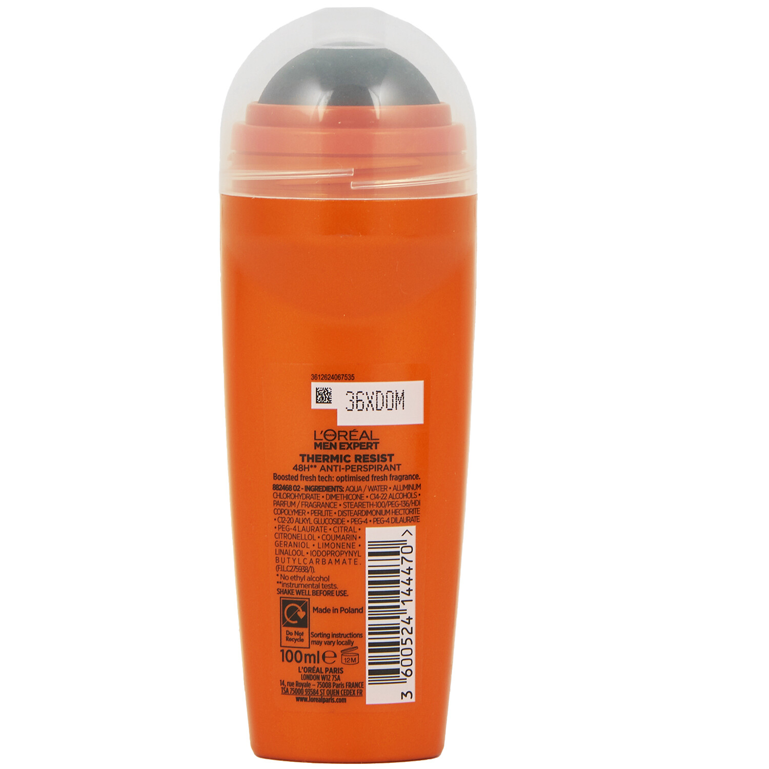 Men Expert Thermic Resist Deo 100ml - Orange Image 3