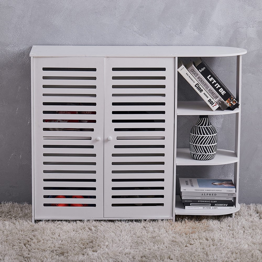 Living and Home White Modern Shoe Cabinet Image 6