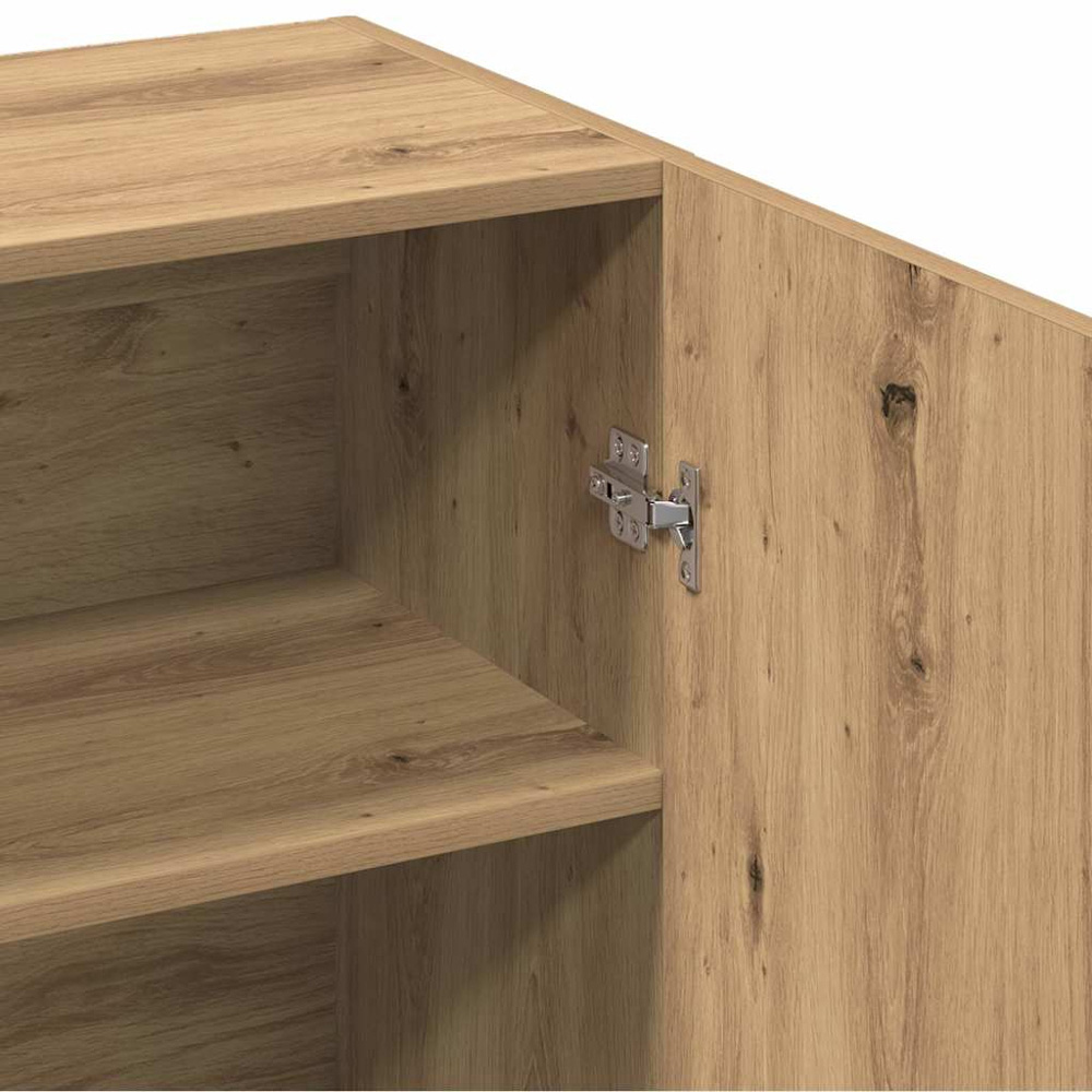 vidaXL 2 Door Artisan Oak Sideboard Image 8