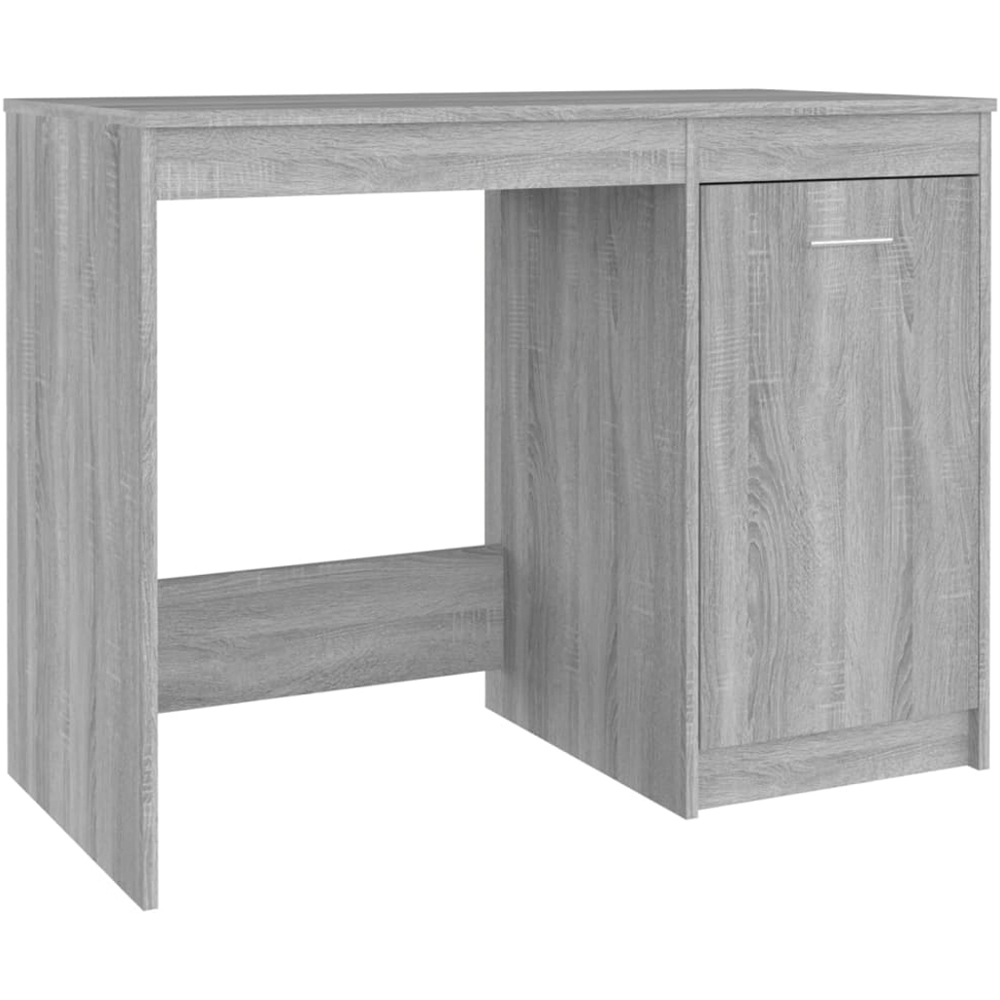 vidaXL Single Door Computer Desk Grey Sonoma Image 2
