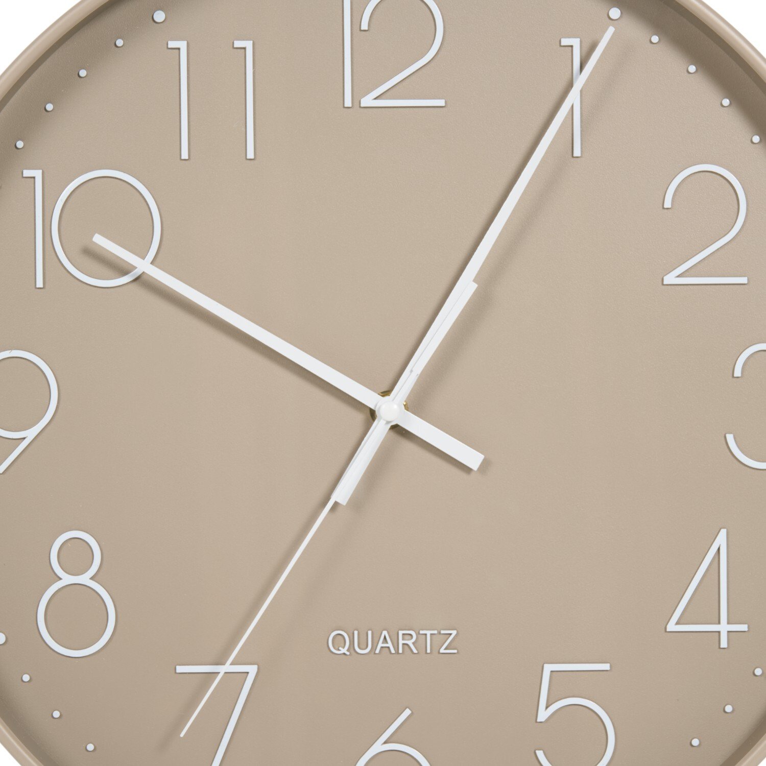 Matte Wall Clock Taupe Image 3