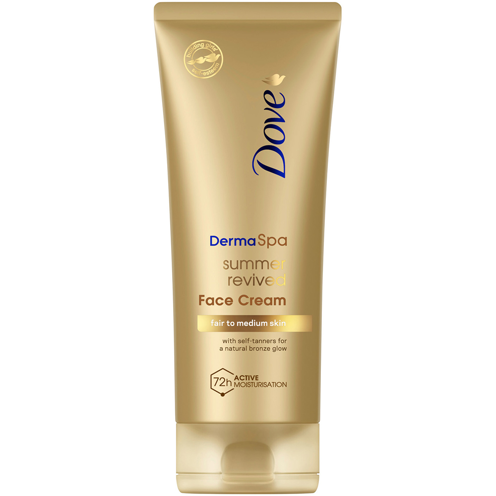 Dove Derma Spa Summer Revived Self Tan Fair to Medium Skin Face Cream 75ml 6 Pack Image 2