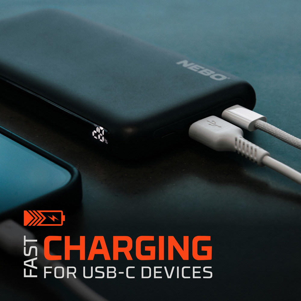 Nebo 10K Portable Power Bank with Digital Display 10000mAh Image 7