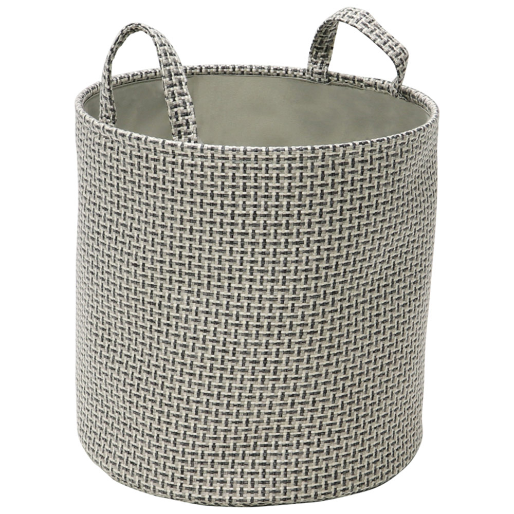 JVL Silva Set of 3 Round Fabric Storage Baskets Image 4
