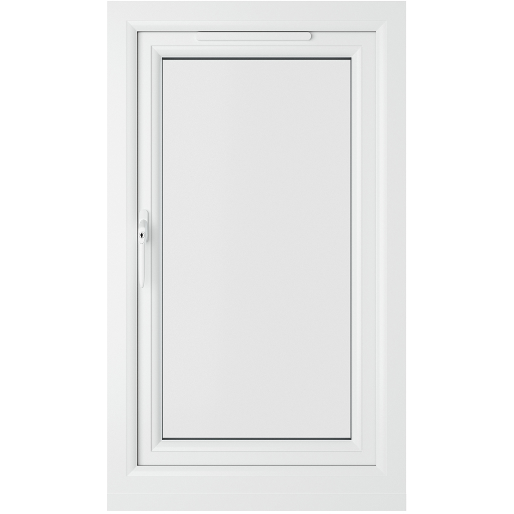 Crystal uPVC Double Glazed Window Left Hand Side Hung Grey White Clear Glass 610x1040mm Image 2