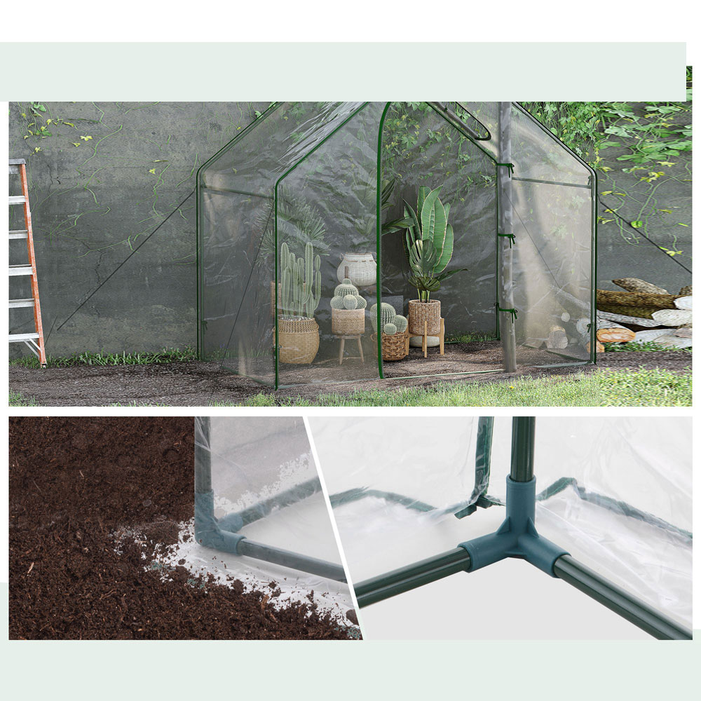 Outsunny PVC 5.9 x 3.3ft Portable Mini Greenhouse Image 6