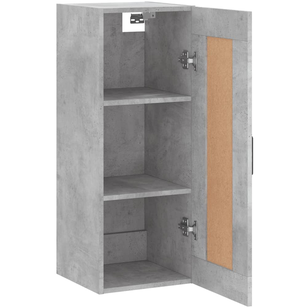 vidaXL Single Door Concrete Grey Wall Mounted Cabinet Image 4