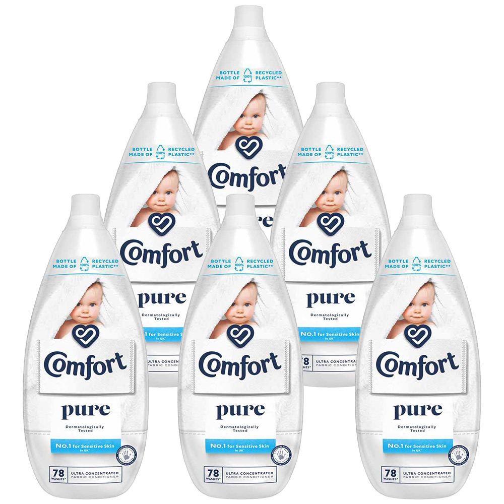 Comfort Pure Fabric Conditioner 78 Washes Case of 6 x 1.178L Image 1
