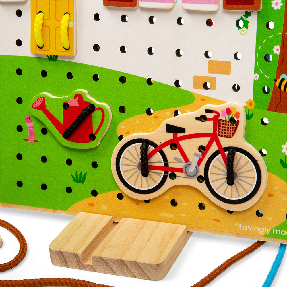 Bigjigs Toys House Lace-A-Shape Game Multicolour Image 4