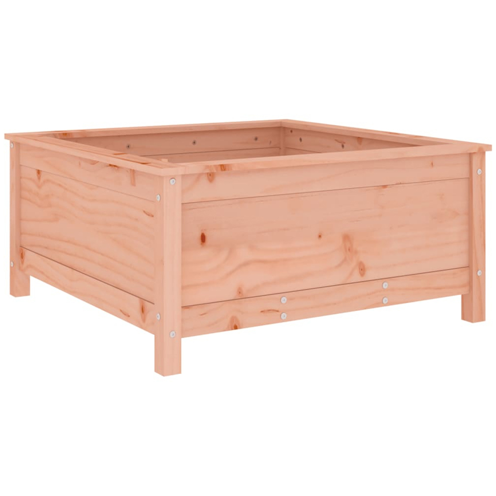 vidaXL Natural Solid Douglas Wood Garden Planter 82.5 x 82.5 x 39cm Image 1