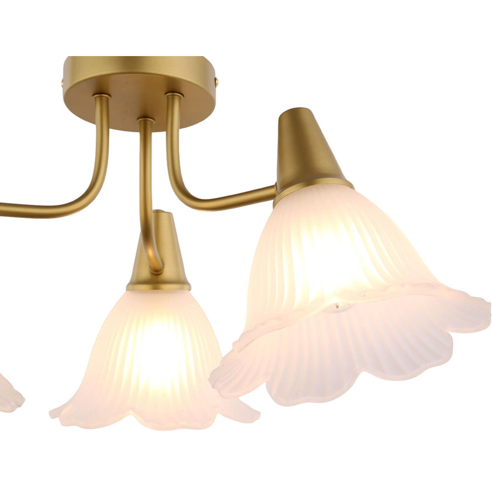 Chloe 3 Way Ceiling Light Fitting Gold Image 5