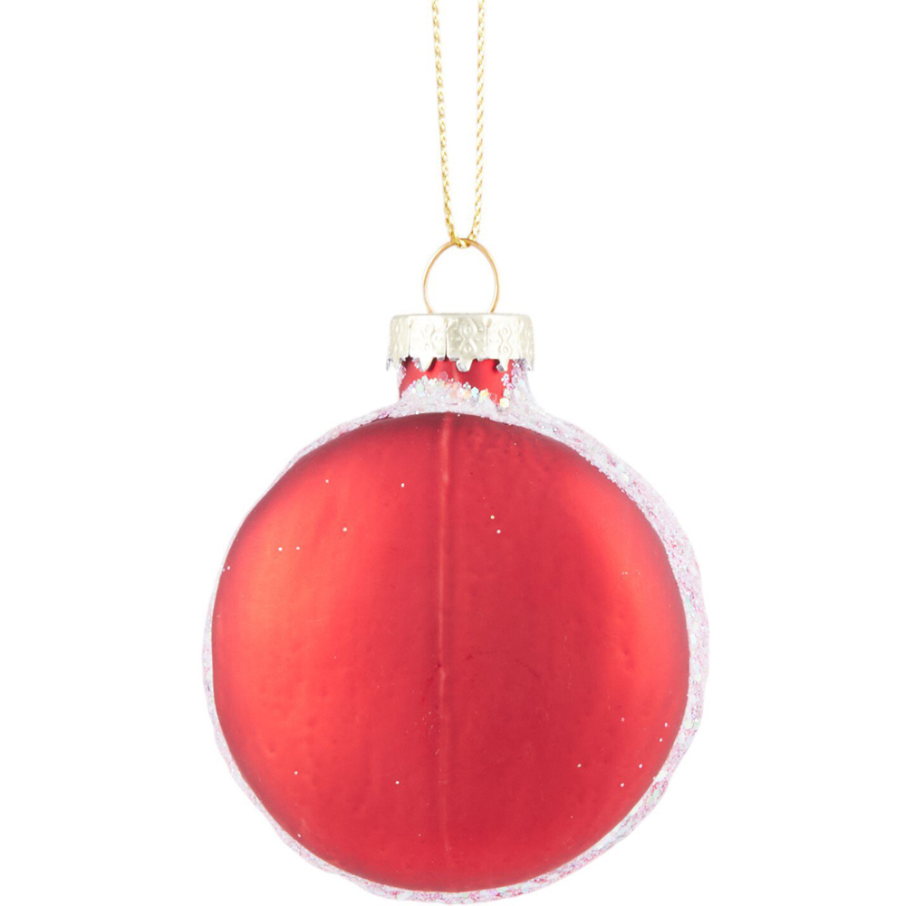 Glass Macaron Tree Decoration Red Image 3