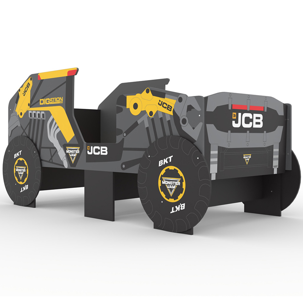 Kidsaw Monster Jam DIGatron Single JCB Digger Kids Bed with Storage Image 3