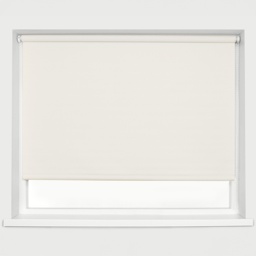 Caecus Blackout Roller Blinds Natural 90cm x 120cm Image 1