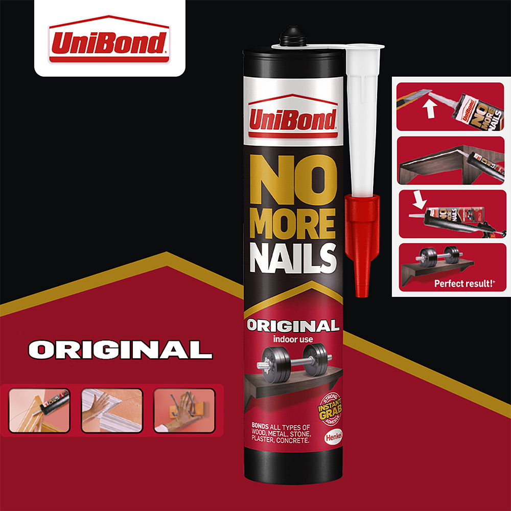 UniBond No More Nails Original Grab Adhesive Cartridge 365g Image 4