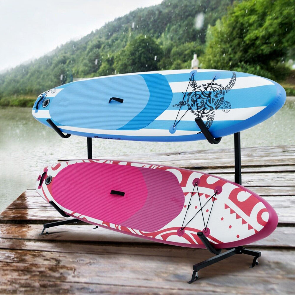 Costway Freestanding Dual Storage Rack Image 2