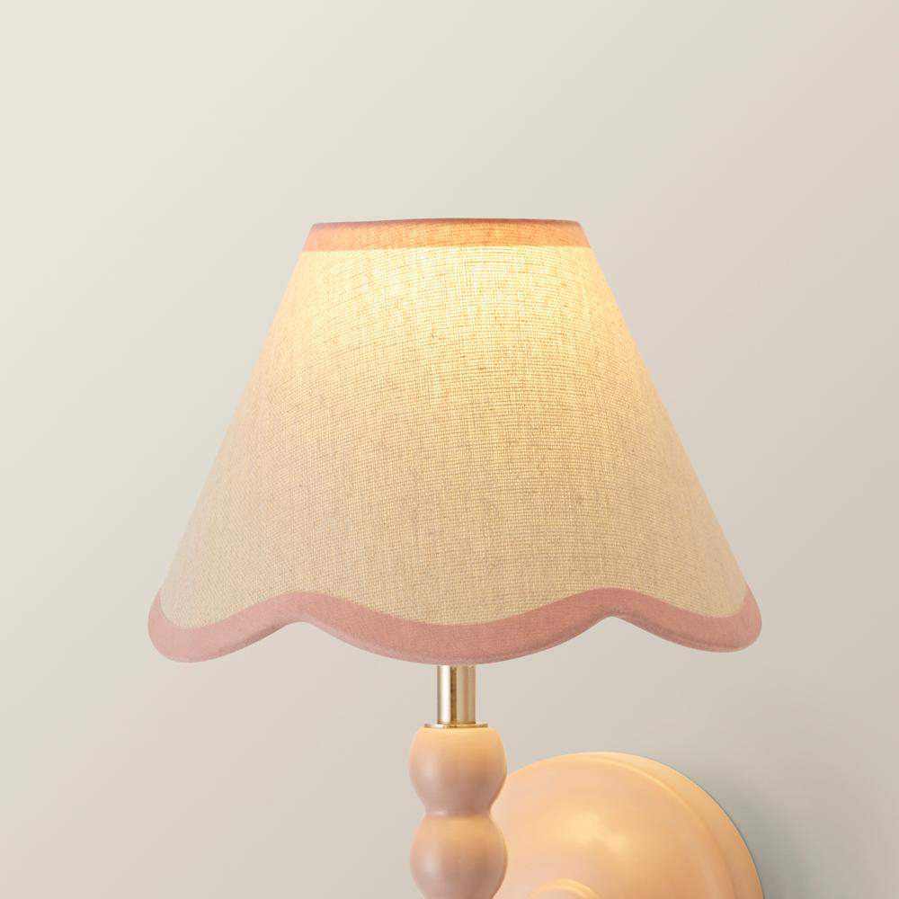 ValueLights Florie Mini Scallop Pink Trim Shade Image 4