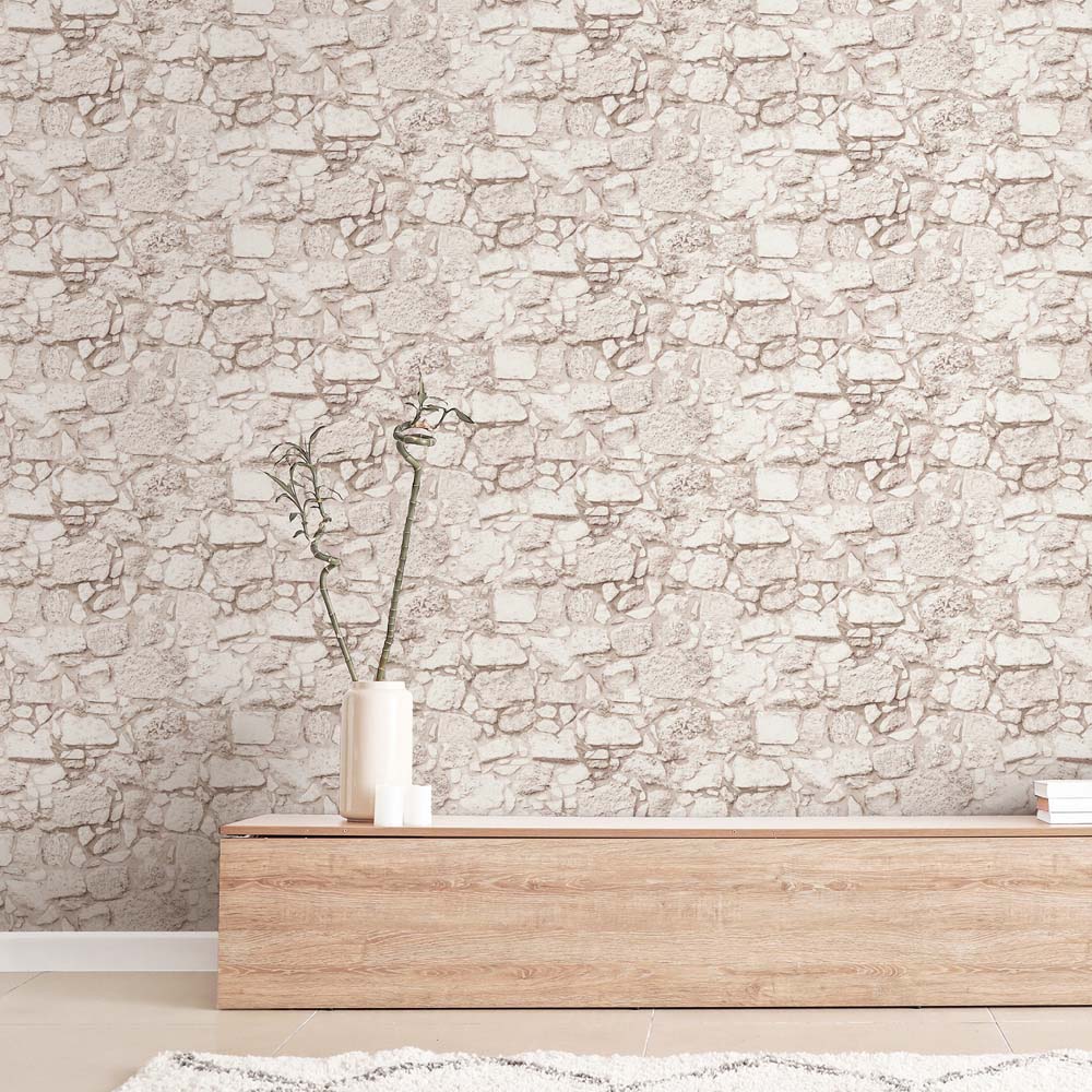 Arthouse Beach Stone Multicolour Wallpaper Image 5