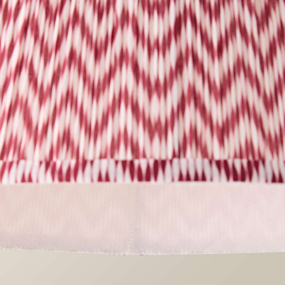 ValueLights Saffira Pink Chevron Pleated Tapered Large Lamp Shade 45cm Image 4