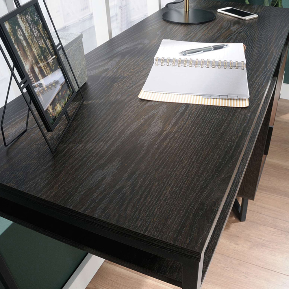 Teknik Office Canyon Brew Lane Desk Oak Finish and Grand Walnut Accents Image 8