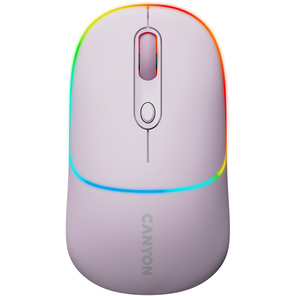 Canyon MW-22 Pearl Rose Rechargeable Dual Mode Wireless Mouse Image 2