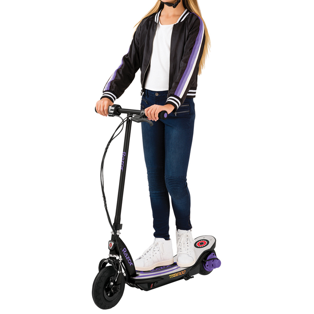 Razor Electric Power Core E90 12 Volt Purple Scooter Image 2