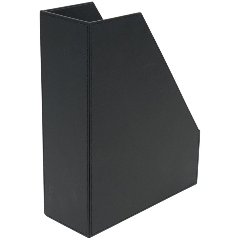 Leather Magazine Holder Black Image 4