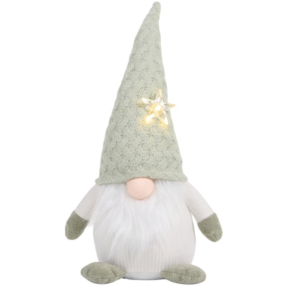 Knitted Sage Gonk with LED Snowflake Sage Image 1
