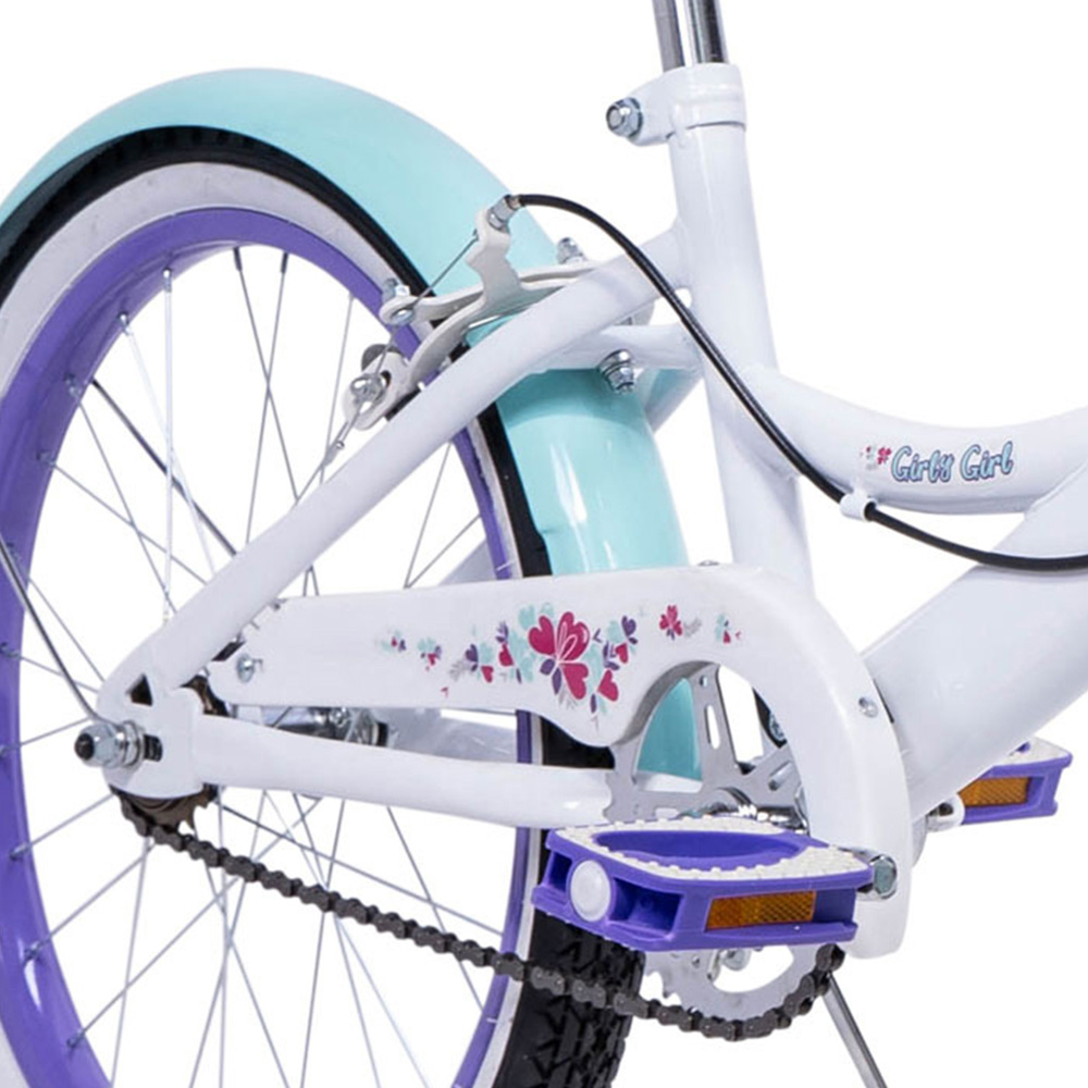 Huffy Girly Girl 20 inch White Cruiser Bike Image 3